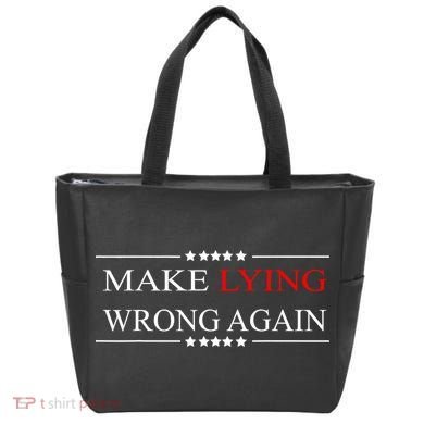 Make Lying Wrong Again Anti Trump Political Tote Bag
