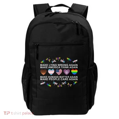Make Lying Wrong Again Human’S Rights Apparel Backpack