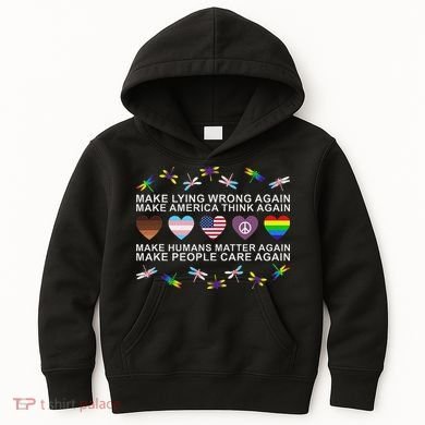 Make Lying Wrong Again Human’S Rights Apparel Kids Hoodie