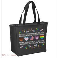 Make Lying Wrong Again Human’S Rights Apparel Tote Bag thumb 2