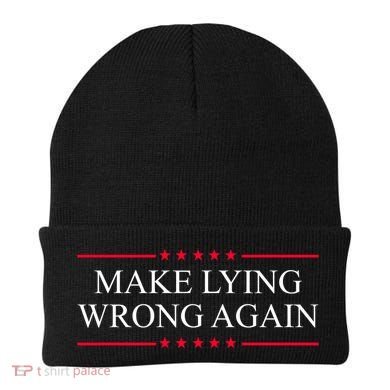 Make Lying Wrong Again Political Election Beanie