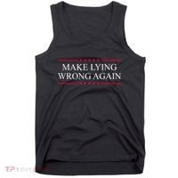 Make Lying Wrong Again Political Election Tank Top thumb 0