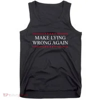 Make Lying Wrong Again Political Election Tank Top thumb 0