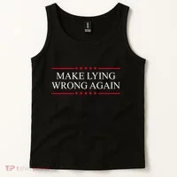 Make Lying Wrong Again Political Election Tank Top thumb 2