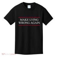 Make Lying Wrong Again Political Election Kids T-Shirt thumb 0