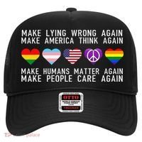 Make Lying Wrong Again Human Rights Sarcastic Statement Hat thumb 0