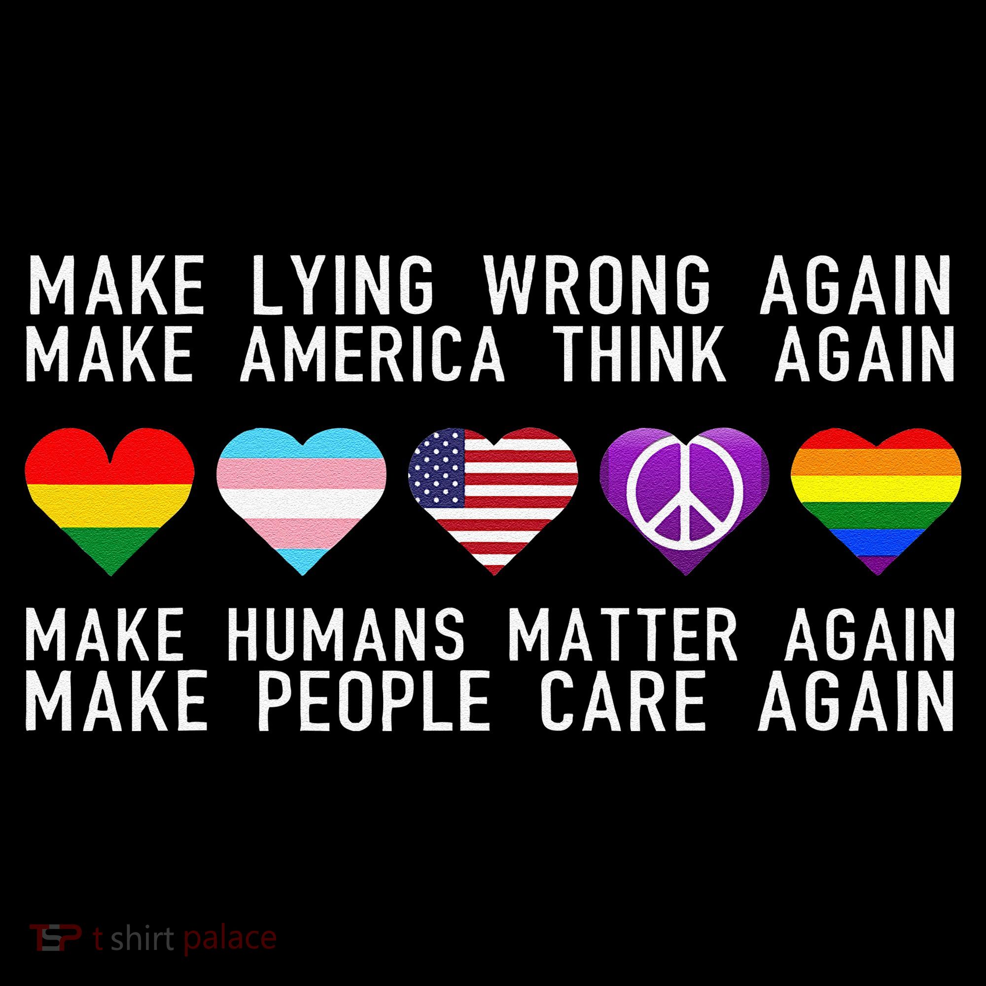 Make Lying Wrong Again Human Rights Sarcastic Statement Kids Long Sleeve Shirt