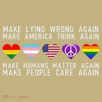 Make Lying Wrong Again Human Rights Sarcastic Statement Long Sleeve Shirt thumb 2
