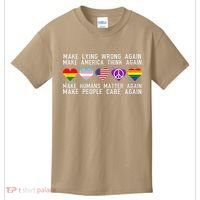 Make Lying Wrong Again Human Rights Sarcastic Statement Kids T-Shirt thumb 0