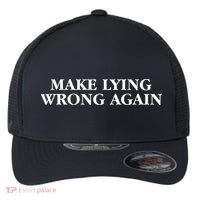 Make Lying Wrong Again Flexfit Unipanel Trucker Cap thumb 0