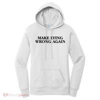 Make Lying Wrong Again Women's Hoodie thumb 0