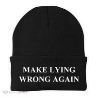Make Lying Wrong Again Gift Beanie thumb 0