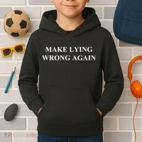Make Lying Wrong Again Gift Kids Hoodie thumb 2