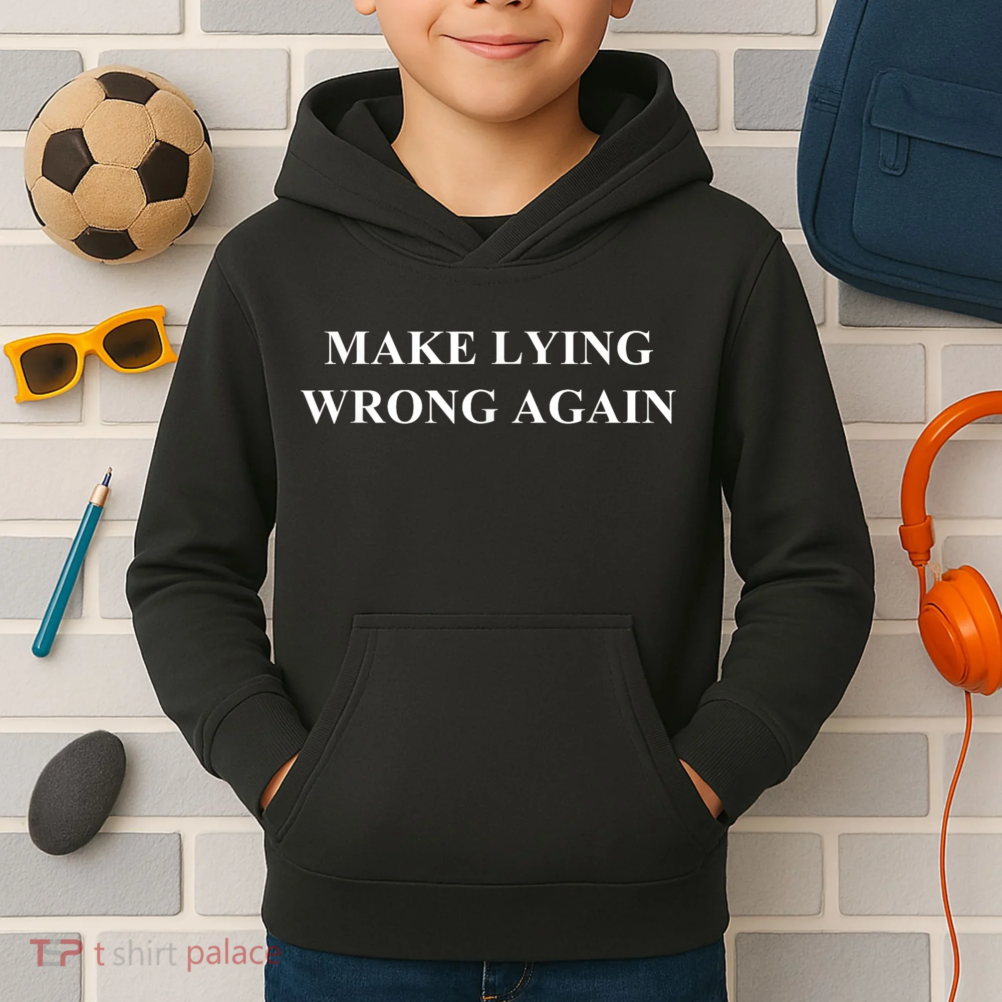 Make Lying Wrong Again Gift Kids Hoodie