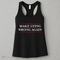 Make Lying Wrong Again Gift Resist Racism Antitrump Women's Tank Top thumb 3