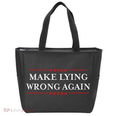 Make Lying Wrong Again Gift Resist Racism Antitrump Tote Bag