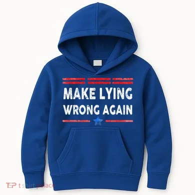 Make Lying Wrong Again Kids Hoodie