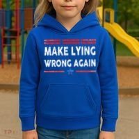 Make Lying Wrong Again Kids Hoodie thumb 3
