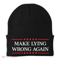 Make Lying Wrong Again Cute Gift Beanie thumb 0