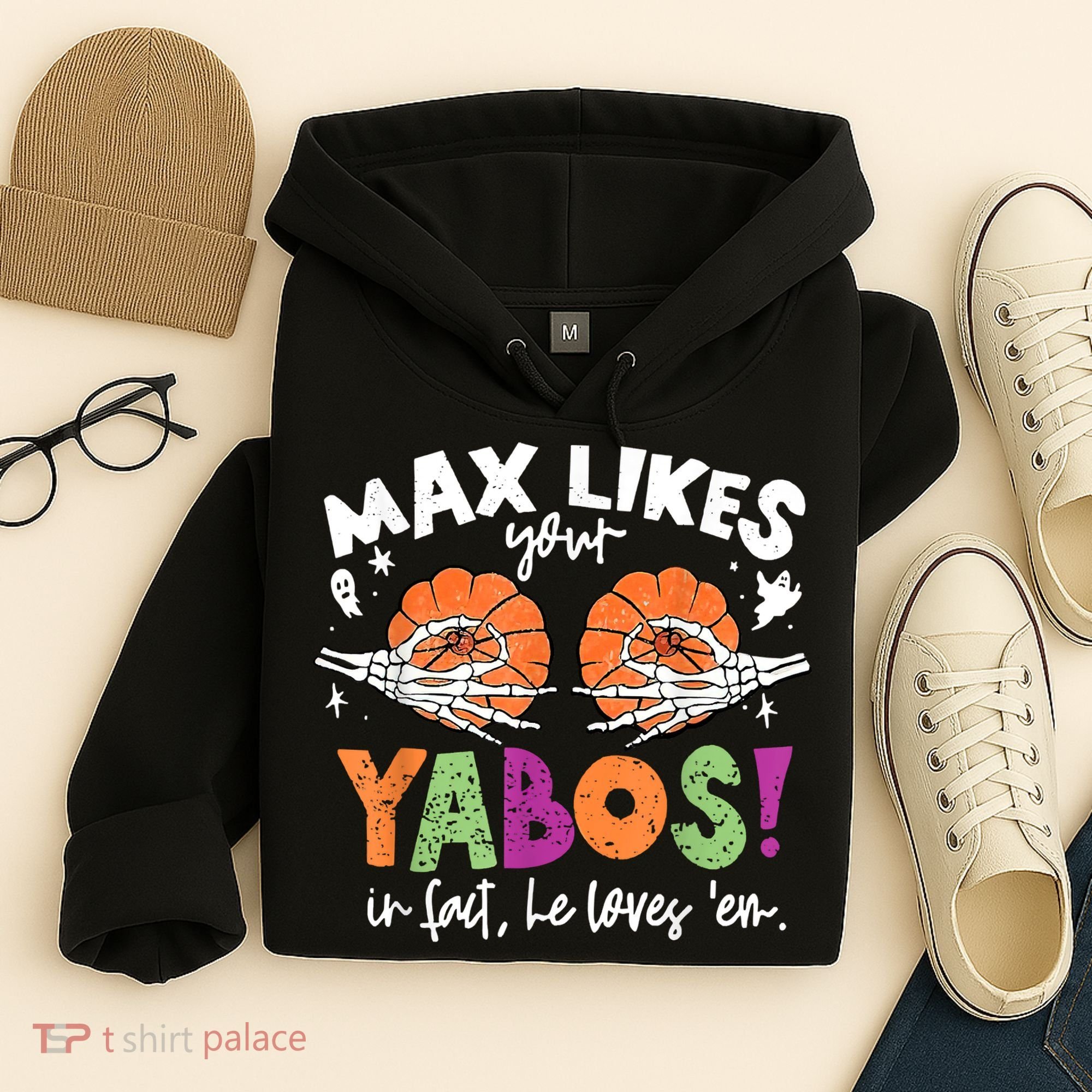Max Likes Your Yabos In Fact Funny Pumpkin Halloween Scary Hoodie