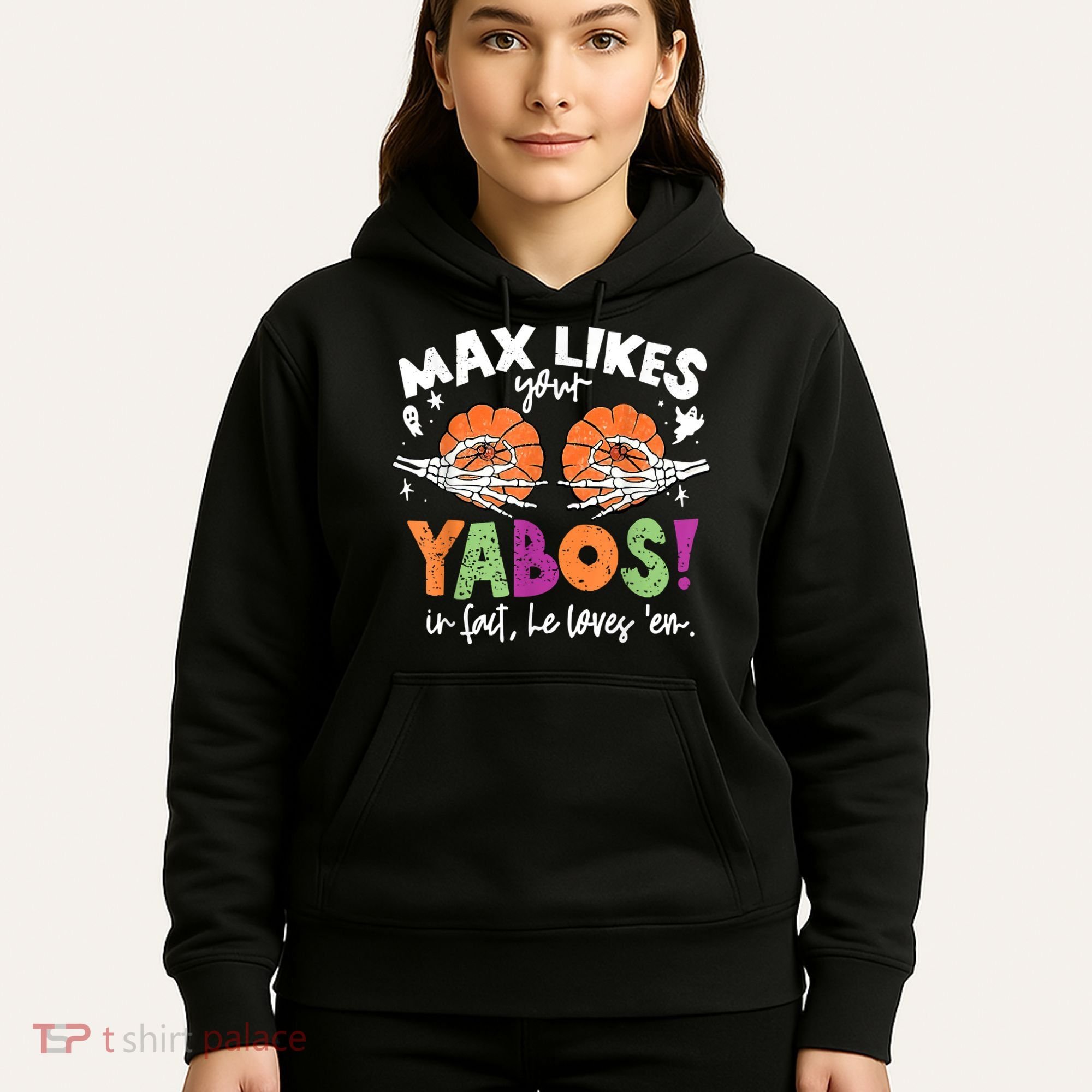 Max Likes Your Yabos In Fact Funny Pumpkin Halloween Scary Hoodie