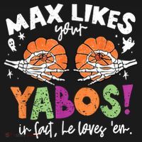 Max Likes Your Yabos In Fact Funny Pumpkin Halloween Scary Women's Hoodie thumb 2
