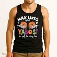 Max Likes Your Yabos In Fact Funny Pumpkin Halloween Scary Tank Top thumb 3