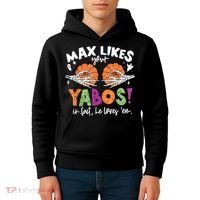 Max Likes Your Yabos In Fact Funny Pumpkin Halloween Scary Kids Hoodie thumb 4
