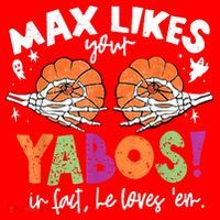 Max Likes Your Yabos In Fact Funny Pumpkin Halloween Scary Santa Hat thumb 1