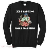 Middleclassfancy Less Yapping More Napping Sweatshirt thumb 0
