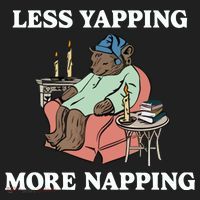 Middleclassfancy Less Yapping More Napping Golf Towel thumb 3
