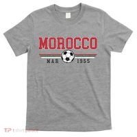 Morocco MAR 1955 Futbol World Soccer Crest T-Shirt thumb 0
