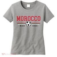 Morocco MAR 1955 Futbol World Soccer Crest Women's T-Shirt thumb 0