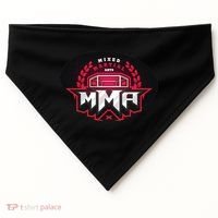 MMA - Mix Martial Arts Logo USA-Made Doggie Bandana thumb 0