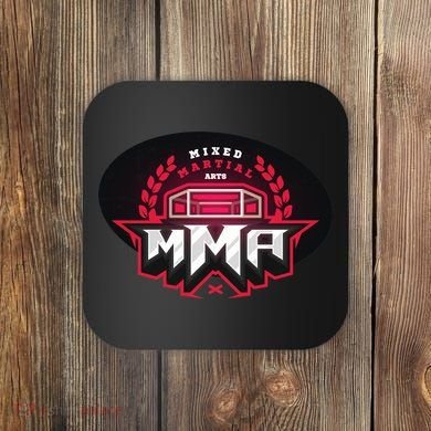MMA - Mix Martial Arts Logo Coaster