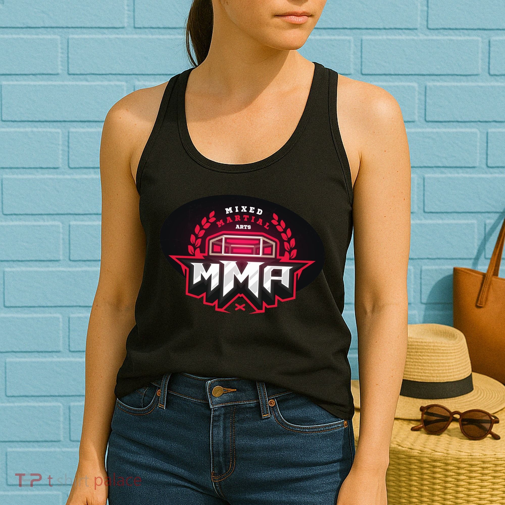 MMA - Mix Martial Arts Logo Women's Tank Top