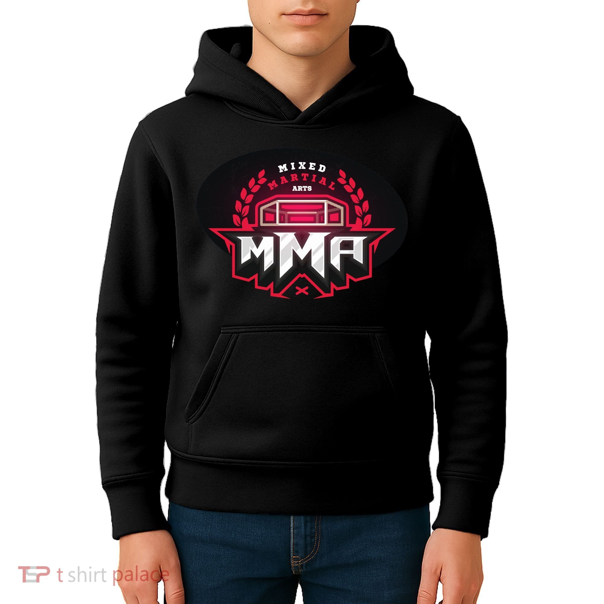MMA - Mix Martial Arts Logo Kids Hoodie