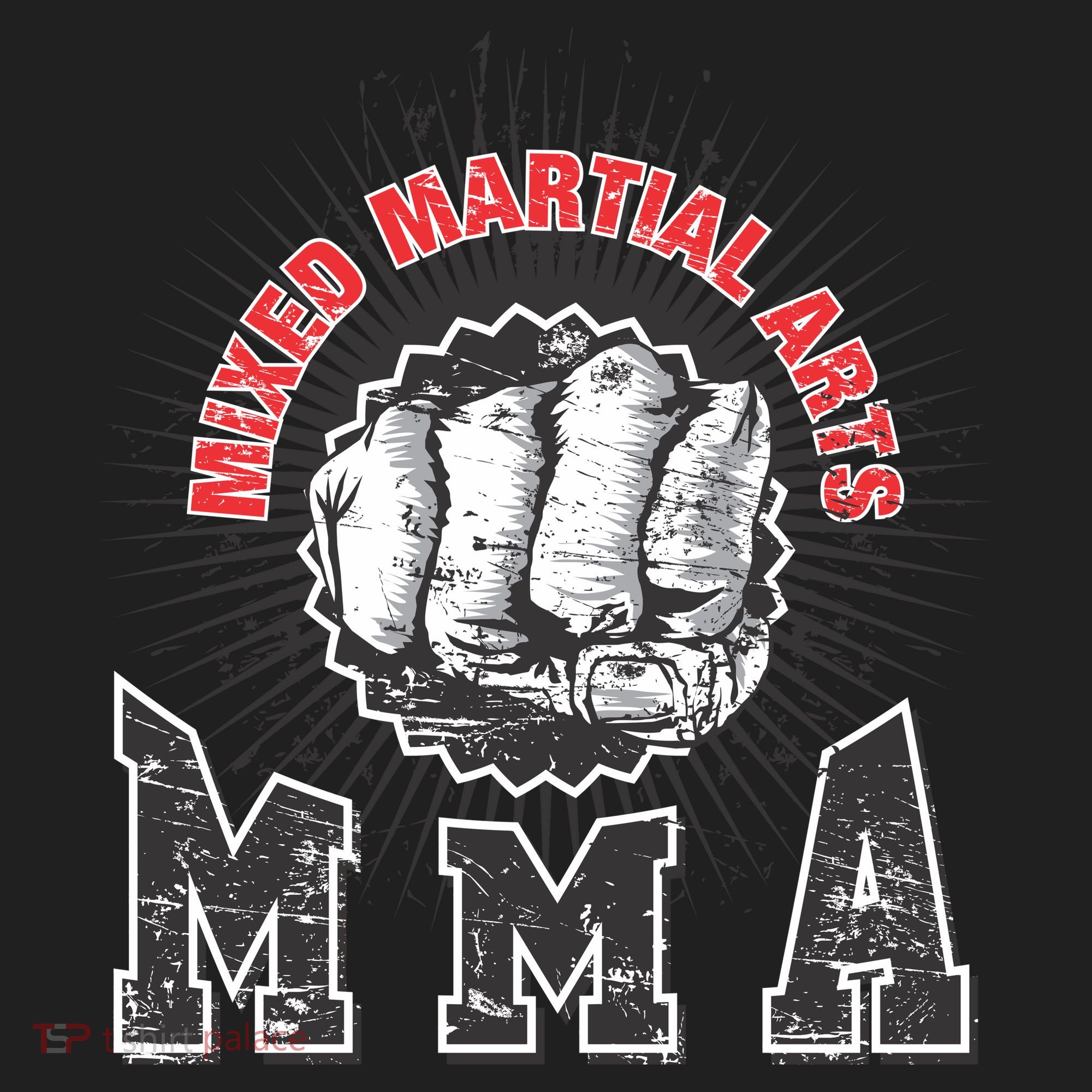 MMA Retro Punch Golf Towel