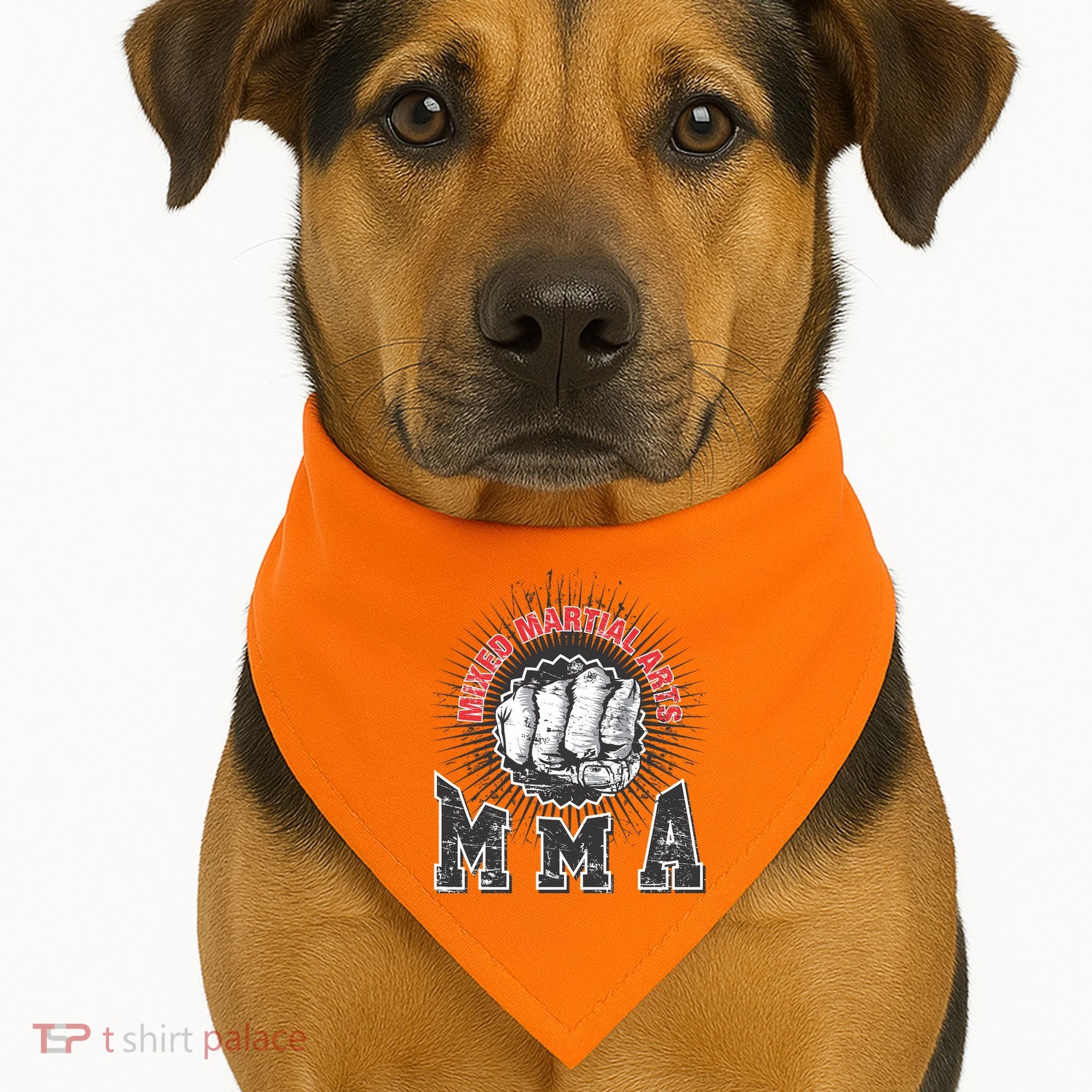 MMA Retro Punch USA-Made Doggie Bandana