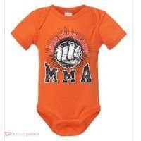 MMA Retro Punch Baby Bodysuit thumb 0