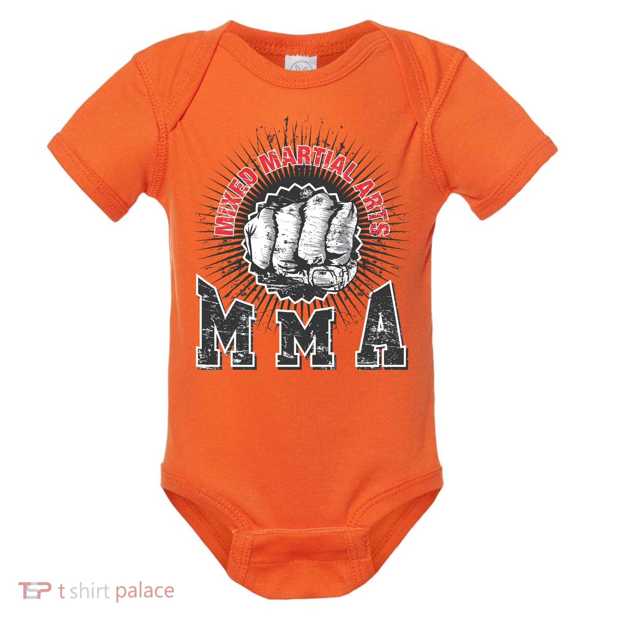 MMA Retro Punch Baby Bodysuit