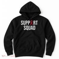 Multiple Myeloma Awareness Burgundy Ribbon Support Squad Hoodie thumb 0