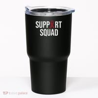 Multiple Myeloma Awareness Burgundy Ribbon Support Squad Tumbler thumb 0