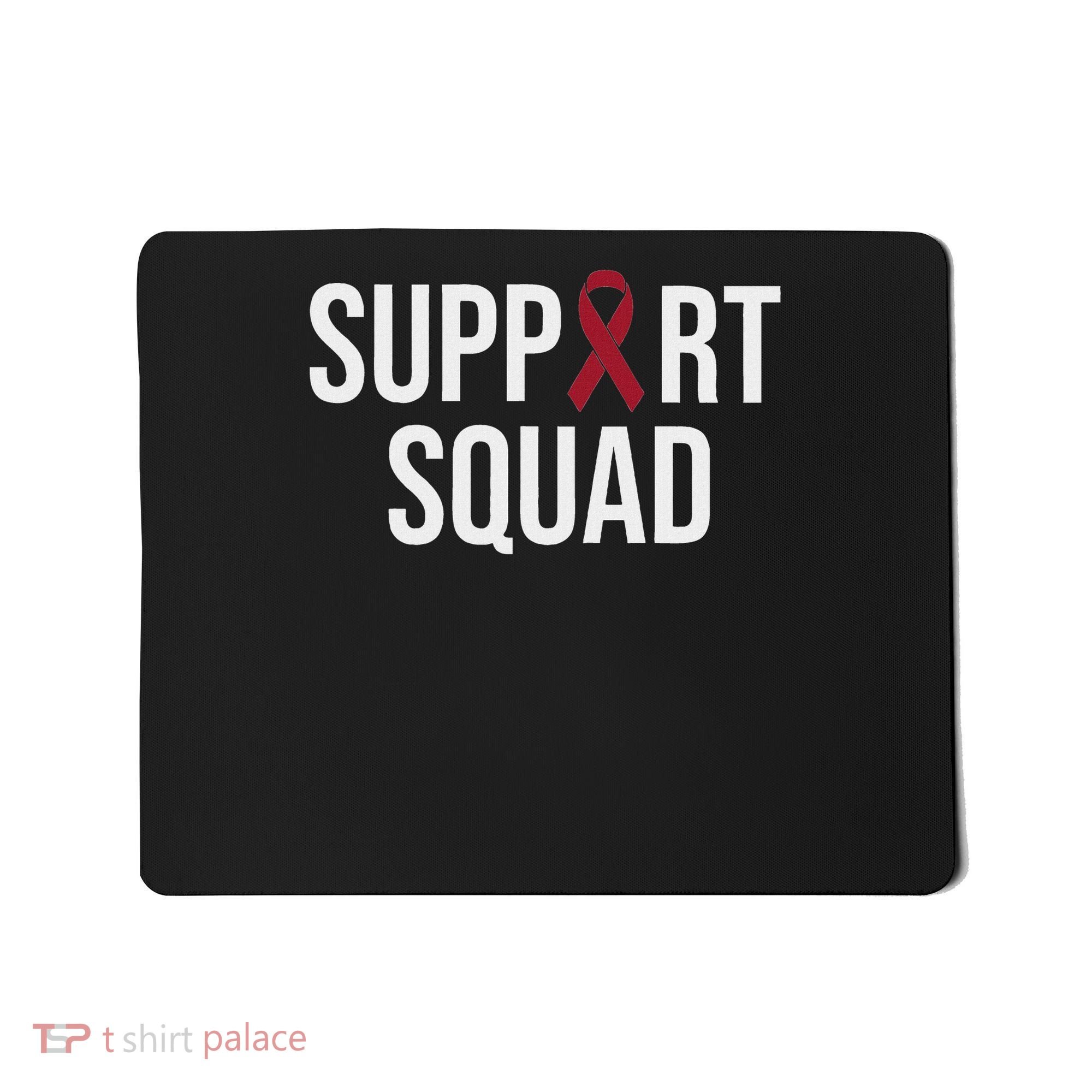 Multiple Myeloma Awareness Burgundy Ribbon Support Squad Mousepad
