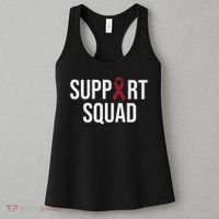 Multiple Myeloma Awareness Burgundy Ribbon Support Squad Women's Tank Top thumb 3