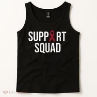 Multiple Myeloma Awareness Burgundy Ribbon Support Squad Tank Top thumb 2