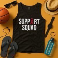 Multiple Myeloma Awareness Burgundy Ribbon Support Squad Tank Top thumb 4