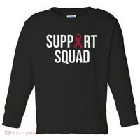 Multiple Myeloma Awareness Burgundy Ribbon Support Squad Toddler Long Sleeve Shirt thumb 0