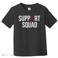 Multiple Myeloma Awareness Burgundy Ribbon Support Squad Toddler T-Shirt thumb 0