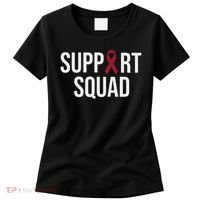 Multiple Myeloma Awareness Burgundy Ribbon Support Squad Women's T-Shirt thumb 0
